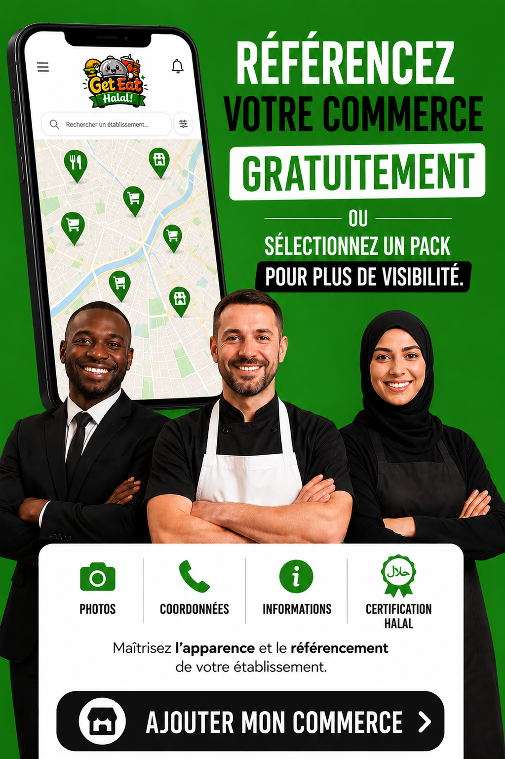 Get Eat Halal - Boostez votre visibilité pour votre commerce